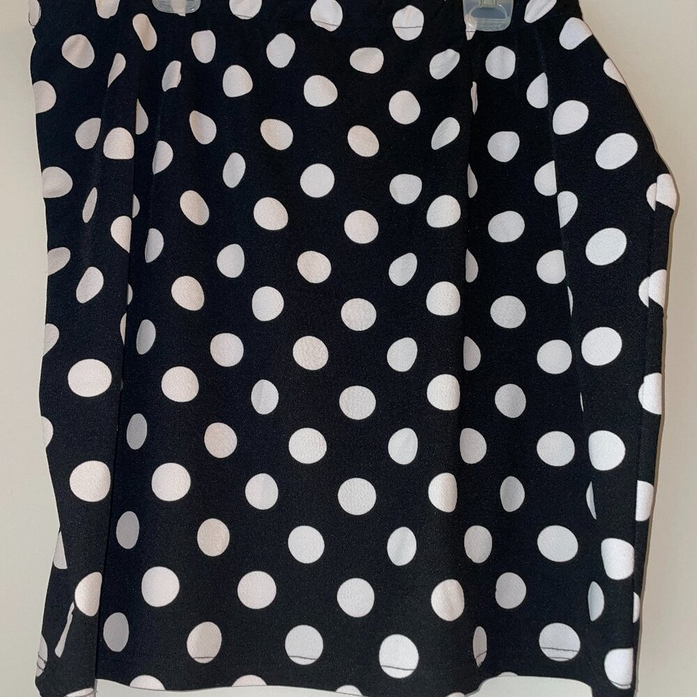 Plus Size Polka Dot Skirt